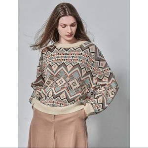 Premium wool oversized drop shoulder sweater